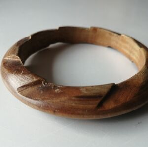 Bohemian Tribal Handmade Wooden Bangle Bracelet